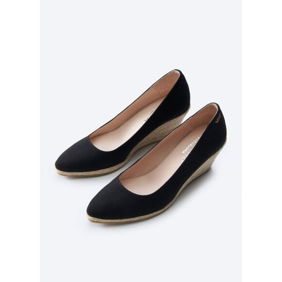 viscata | Shoes | New Viscata Roses Canvas U Cut Espadrille Wedges Size ...